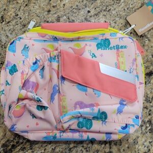 Kids Dinosaur Adventure Lunch Bag - Pink and Blue